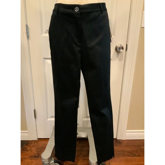 Michael Kors Black Tapered Leg Dress Pants, Size 10 (US) - Picture 1 of 9